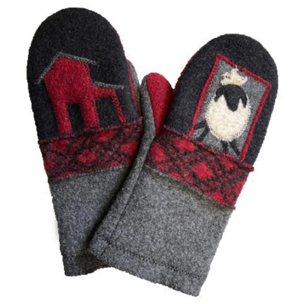 Recycled wool mittens cheap