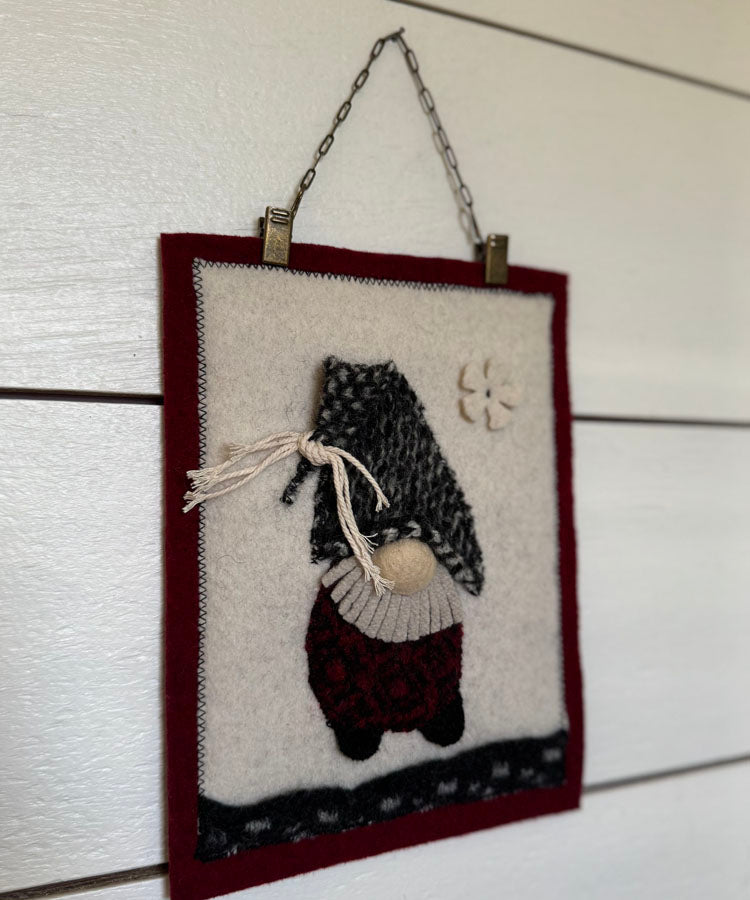 5 x 7" Gnome Wool Hangings