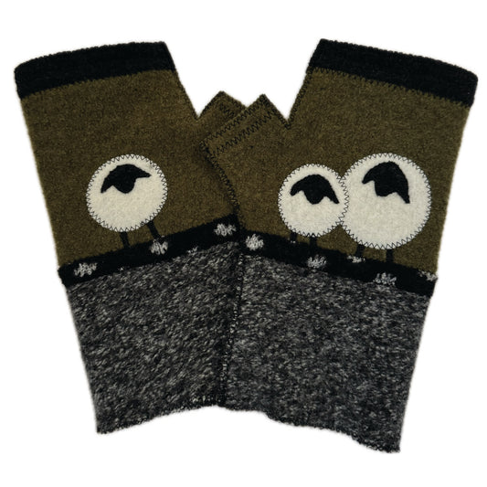 Sheep Fingerless Gloves