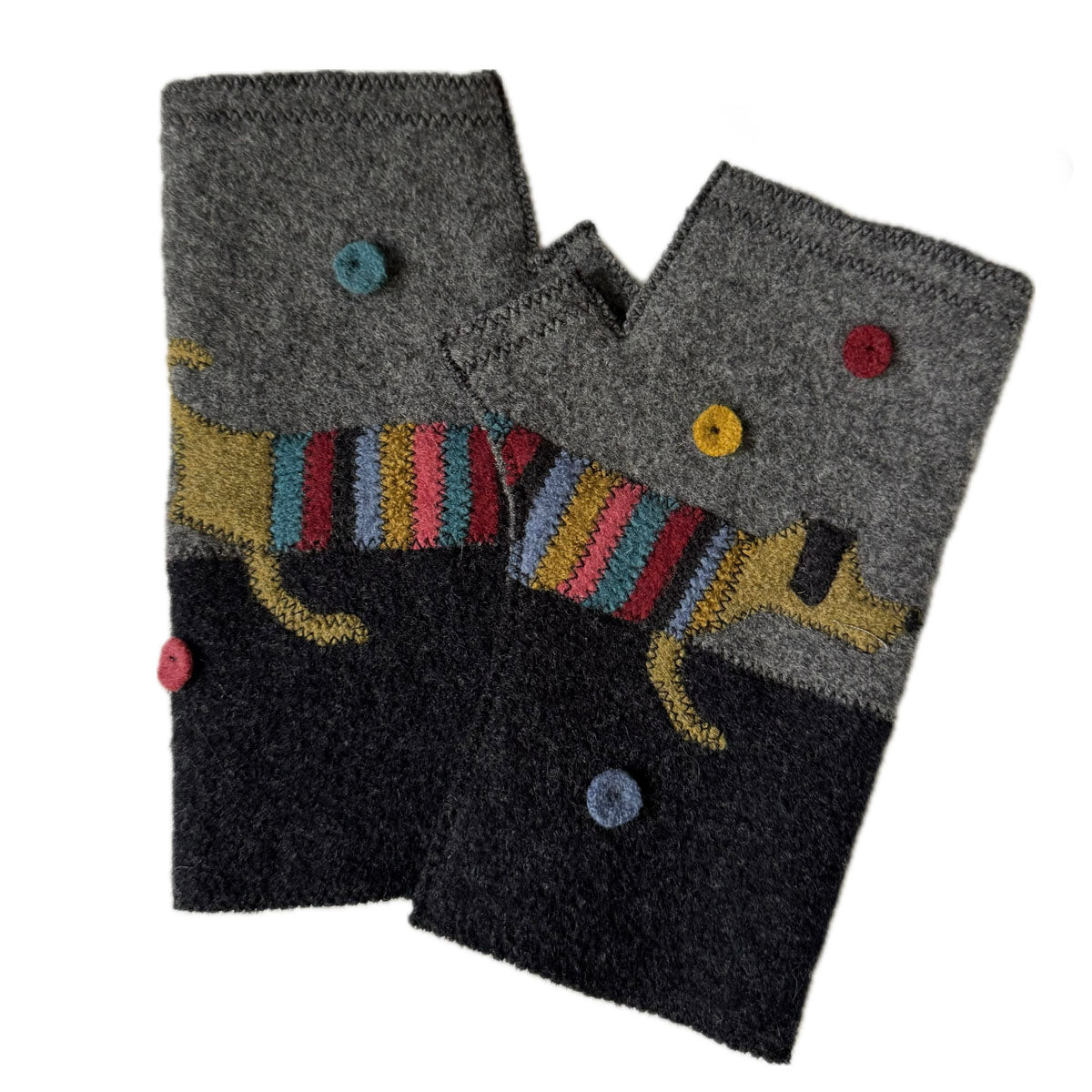 Hot Dog Fingerless Gloves