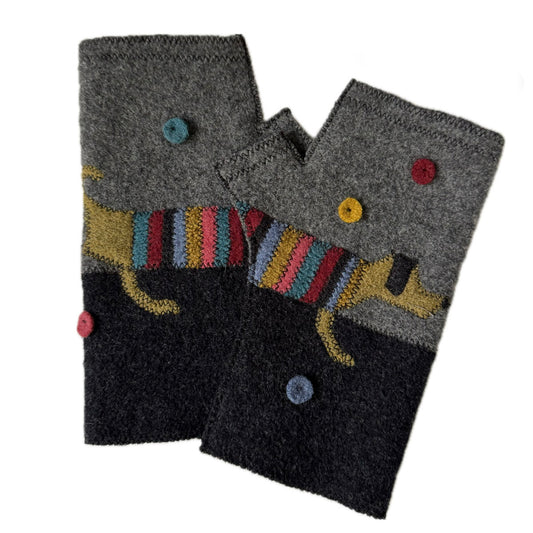Hot Dog Fingerless Gloves