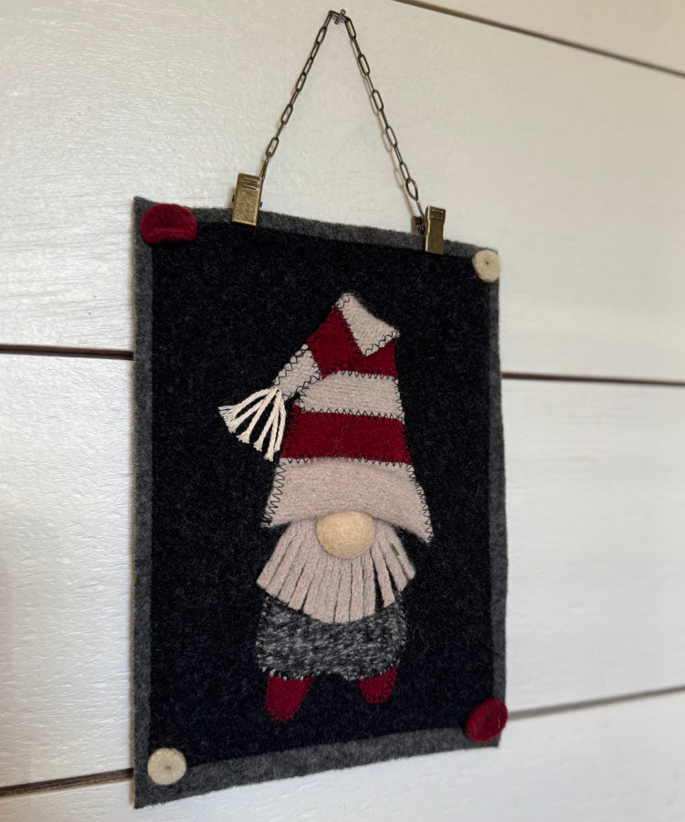 5 x 7" Gnome Wool Hangings