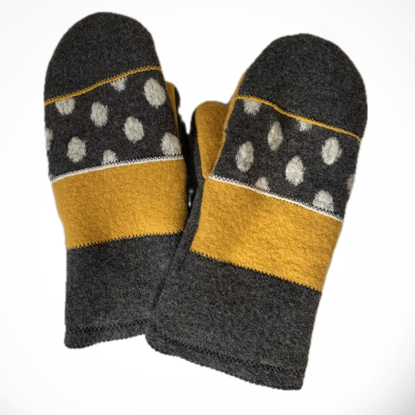 Yellow Dot Mitten