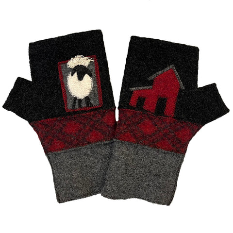 FG076 Black Sheep Fingerless Gloves