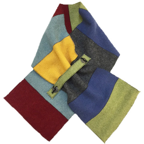 WR013 Primary Colorblock Wrap/Scarf